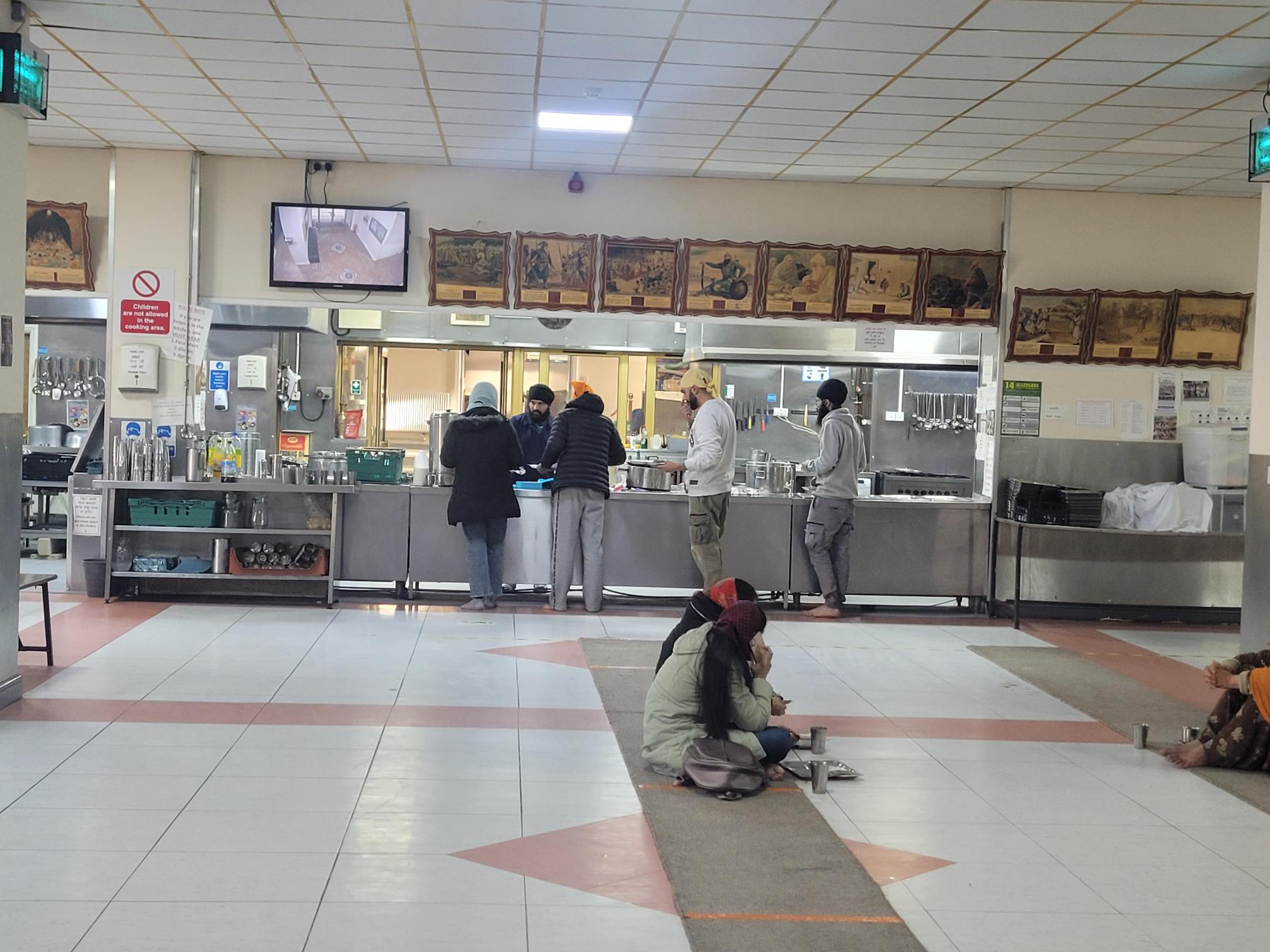 Inside the Langar Hall